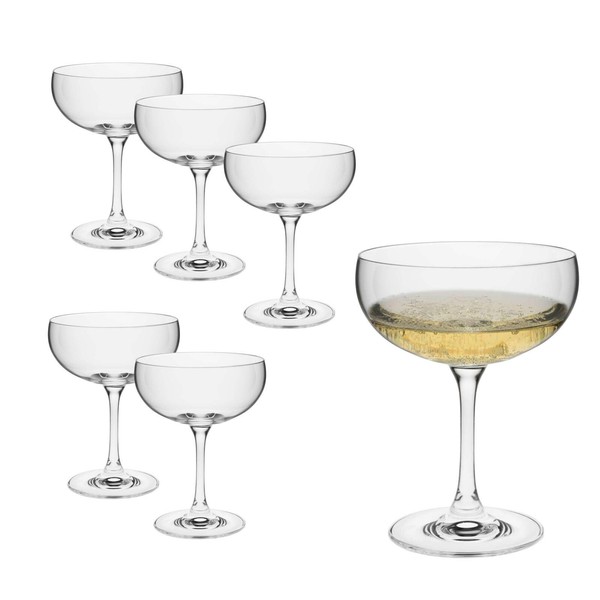 Rona Mondo Champagner Schale SektgläSer ChampagnergläSer Prosecco Glas 280Ml 6Er-image