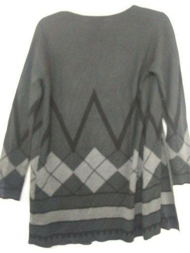 Joseph A Women's Small Charcoal Heather Double Knit Duster Sweater NWT $68 - Bild 4 von 4