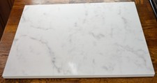 COMPACT LAMINATE WHITE MARBLE EFFECT KITCHEN WORKTOP SAVER TRIVET BOARD
