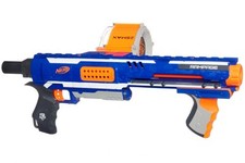 Nerf Rampage N-Strike Elite 25 Round Drum Toy Gun Blaster Ice Blue
