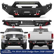 Front Or Rear Bumper Wwinch Plate D-rings For 2010-2018 Dodge Ram 2500 3500hd