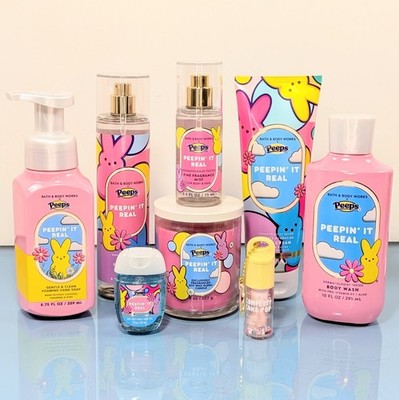 8 Pc PEEPS Peepin' It Real Marshmallow Whipped Vanilla Sugar Bath & Body Works