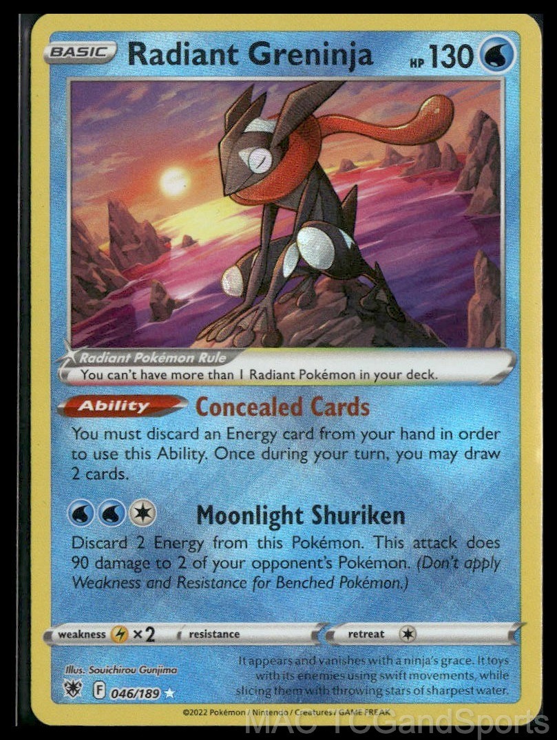 Radiant Greninja 046/189 Astral Radiance Pokemon TCG NM