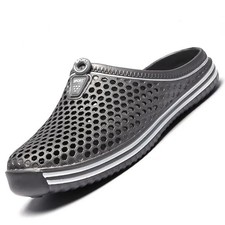 Mens Slip On Garden Clogs Beach Sandals Water Shoes Outdoor Shower Slippers
