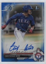 2017 Bowman Draft Chrome Pick Blue Refractor Chris Seise Christopher Auto g6p