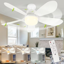 Socket Fan Light Ceiling Fans With Lights And Remote Dimmable LED Ceiling Fan US