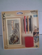 NINTENDO DS Lite OFFICIAL Pokemon Platinum Console Decal Game Holder Stylus Kit