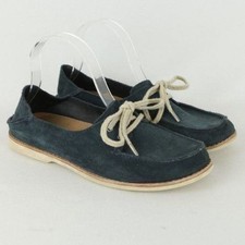OluKai Moku Women's Size 9 Blue Suede Drop-In Heel Boat Shoes