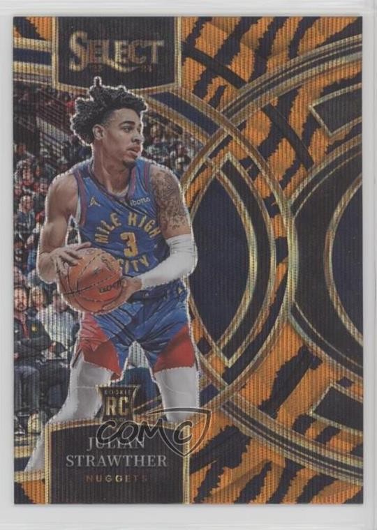 2023 Panini Select Premier Level Tiger Stripes Prizm Julian Strawther #101 1t5