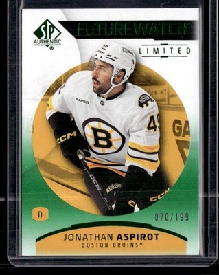 2025-26 SP Authentic #194 Jonathan Aspirot Future Watch Limited Green SN