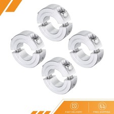 4pcs - Double Split Shaft Collar 3/4" Bore Aluminum Clamping Collar 1-1/2" OD