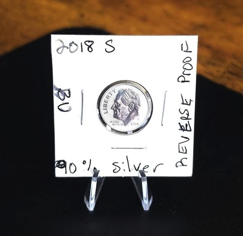 2018 S Roosevelt Dime Reverse Proof .900 Silver-BU