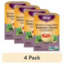 Yogi tea Ederberry Lemon Balm Immune Sress Tea -16 Tea Bgs per Pack 4