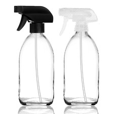 Clear Glass Trigger Spray Bottle for aromatherapy, skin care, cleaning BPA FREE