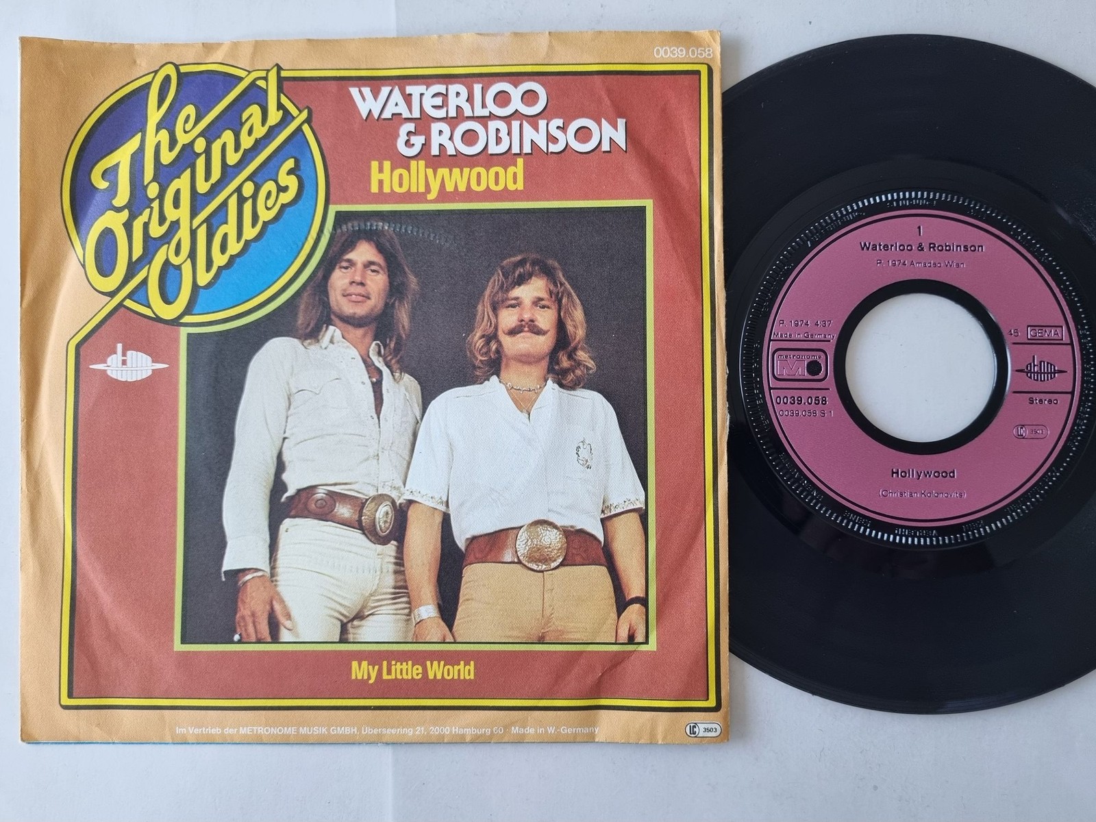 Waterloo & Robinson - Hollywood/ My Little World 7'' Vinyl Germany