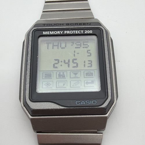 Vintage Casio VDB 200 Touchscreen Memory Protect VDB 200 Uhr voll funktionsfähig - Bild 10 von 21