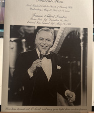 FRANK SINATRA  FUNERAL MASS 1998 Celebration of Life WORLDWIDE  SHIP
