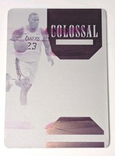 2019-20 National Treasures LeBRON JAMES Colossal Logoman Printing Magneta #1/1📈