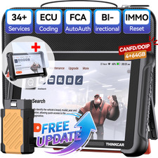 ThinkScan 689BT Auto Diagnostic Scanner Tool TPMS IMMO Reset + Screen Protector