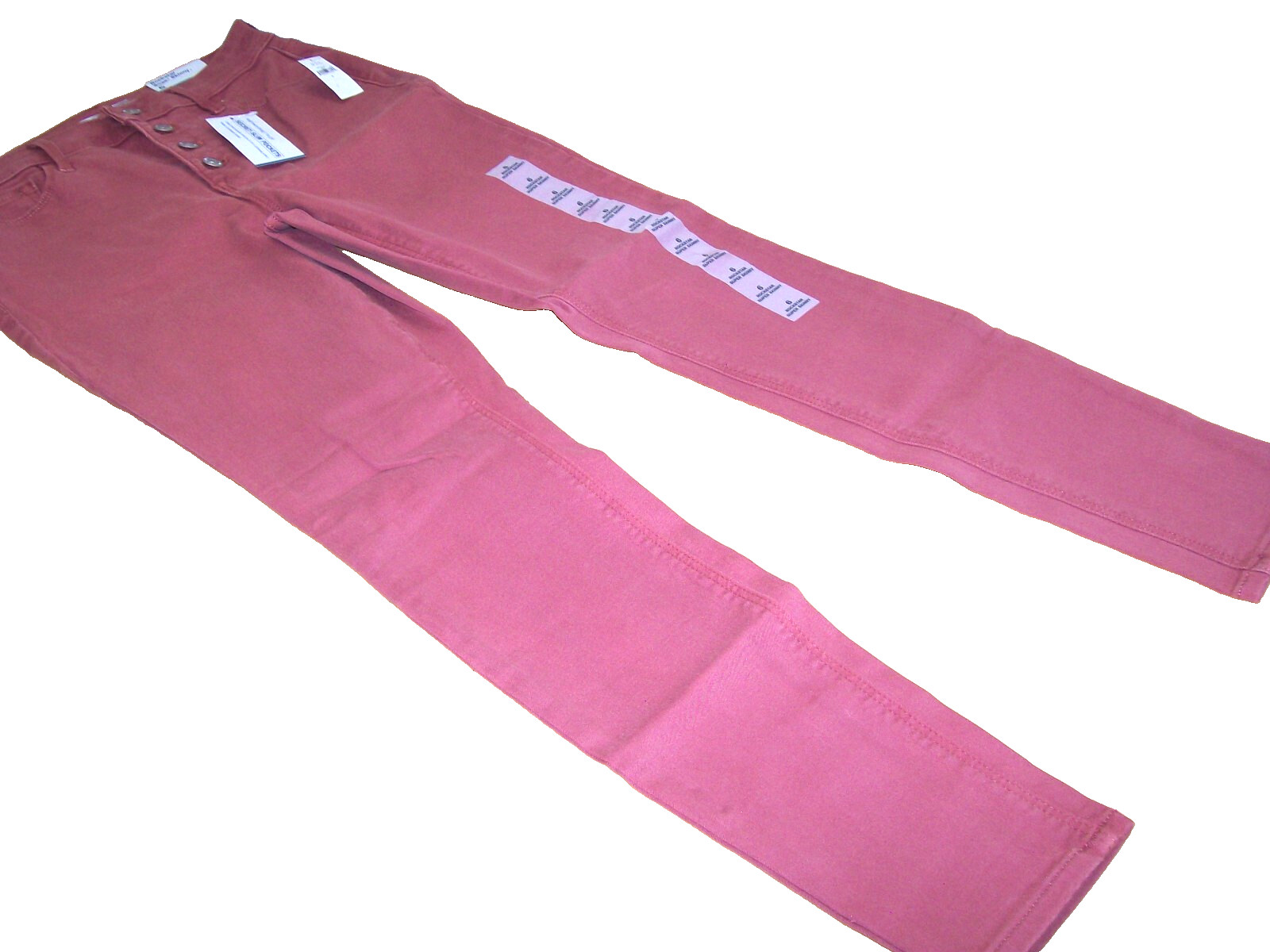NWT's Old Navy Rockstar Super Skinny High Waist Jeans Coral Women's 6