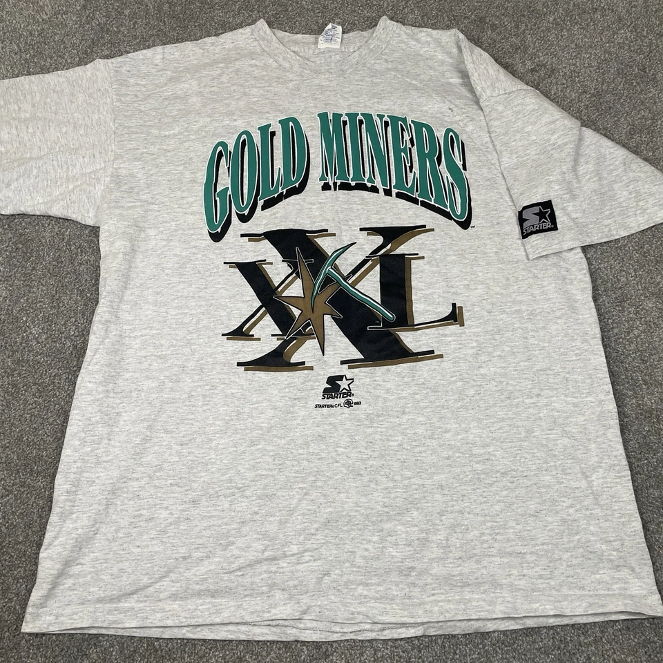 Camiseta de colección CFL Sacramento Gold Miners Starter para hombre XL puntada única 1993 Foto 2 de 4