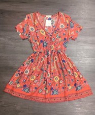 Free People Homemade Boho Birds And Floral Dress Size Small, New With Tag