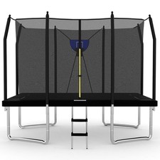 Reconditioned Special Big Air Bounce 5x7ft Rectangular Trampoline & Safety Enc
