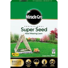 Miracle-Gro - Professional Super Seed Hard Wearing Lawn Seed 33m2 - 1kg 12.49 per kilo