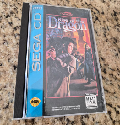 Rise of the Dragon Sega CD Complete w/Foam Tested! Game