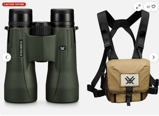 Vortex Optics Viper HD 2018 Roof Prism Binoculars w/ O Ring Seals (12x50) V203
