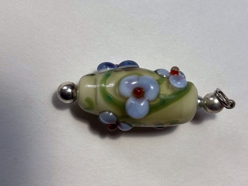 Blown Glass Flower Bead