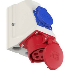 PCE 9215-6 EEC wall socket 16 to 5 poles 400 V 1 pc.