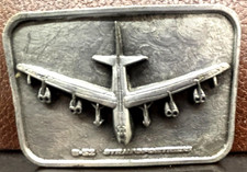 VINTAGE B-52 STRATOFORTRESS BELT BUCKLE JET PLANE BOMBER USAF MILITARY BOEING