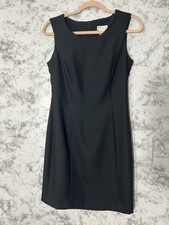 Paniz New York Vtg Women Black Sleeveless Dress Sz 6 EUC