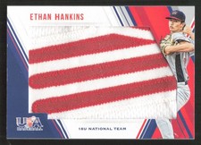 2018 Panini USA Baseball Stars & Stripes Ethan Hankins Jumbo Patch Relic #/14