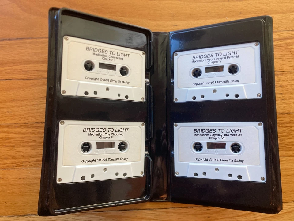 1993 ELMARILLA BAILEY "BRIDGES TO LIGHT" 4 x CASSETTE BOXSET new age meditation - Image 4 of 4