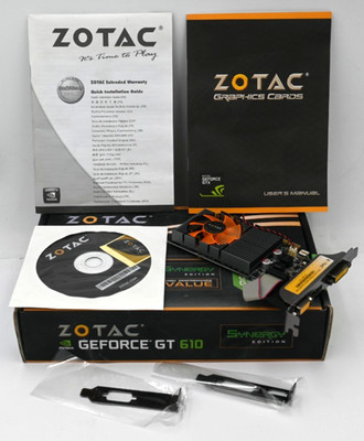 ZOTAC GEFORCE GT610 SYNERGY EDITION 2GB 64BIT DDR3 ZT-60601-10L 299-6N222-003Z8