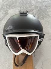 Smith Quantum MIPS Ski Helmet Medium W/ Smith Goggles And Go Pro Mount