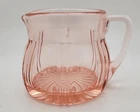 Antique McKee Colonial Pink Depression Glass Creamer Small Pitcher McK Stamp