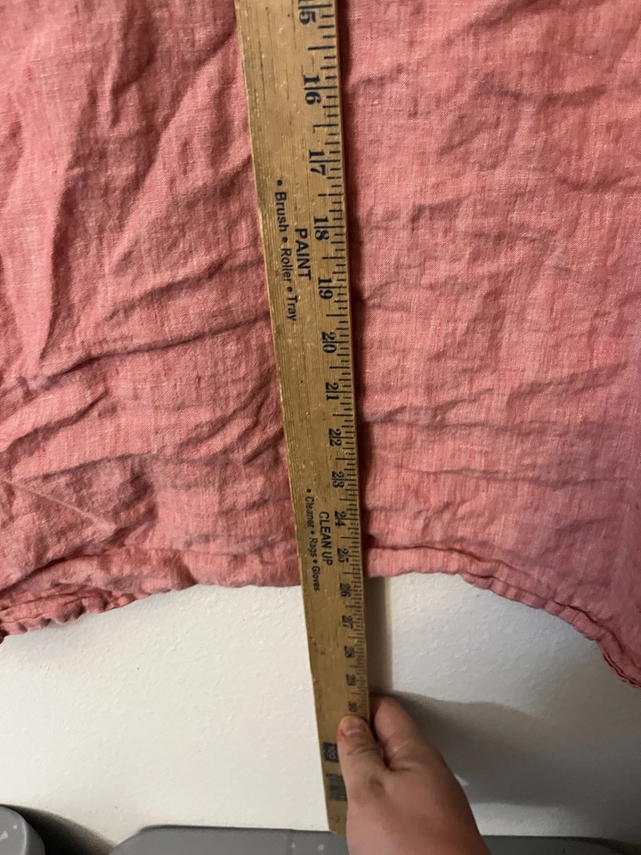 Perry Ellis Linen 100% Casual Button Down Shirt Men’s Size XL Summer - Image 4 of 4