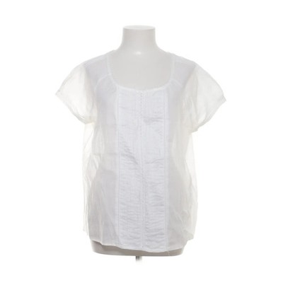 Zara Basic, Top, Größe: L, Weiß, Baumwolle, Einfarbig, Damen #qAD
