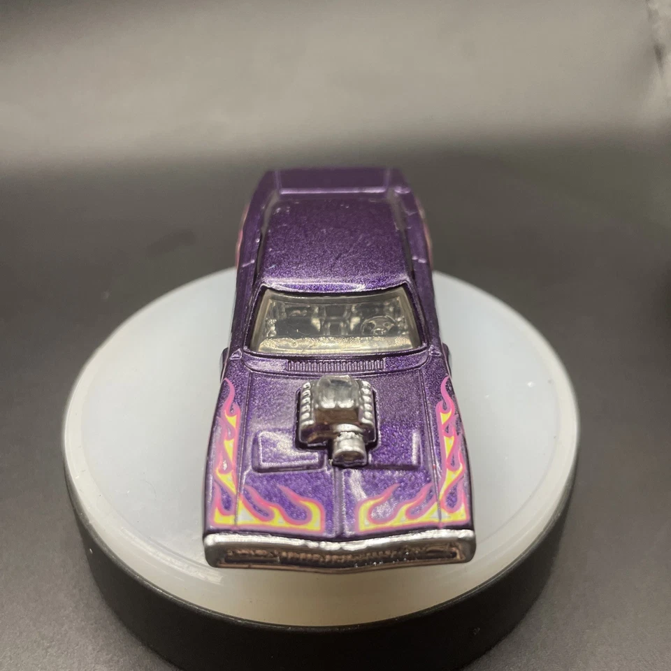 Dodge Charger R/T Purple Real Riders 2010 Mattel Hot Wheels '70 coche diecast 1:64 Foto 2 de 4