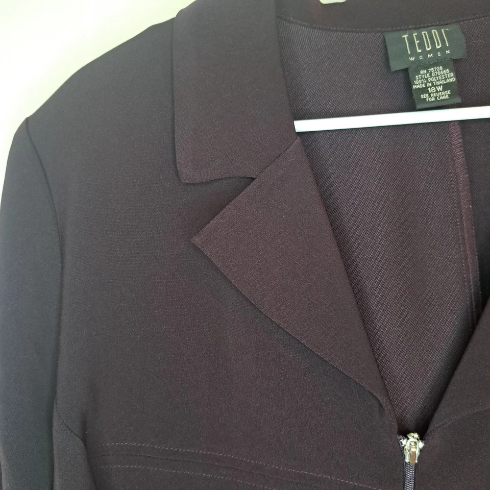 Блейзер женский Teddi Dark Eggplant размер 18 Вт #192 - Изображение 3 из 4