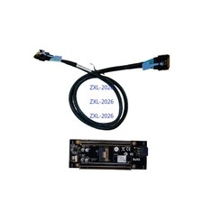 SFF-8654 SlimSAS To 2 Port PCIe X4 X4 PCIe 4.0 Slot Adapter Cable