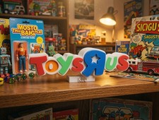 Toys R Us Toy Store Style Logo Desk Shelf Art...