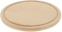 2 X FrüHstüCksbrett Schneidebrett Rund Mit Saftrille D 30 Cm Aus Buchenholz