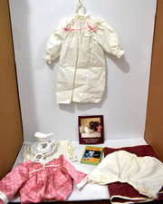 American Girl LOT Samantha Sweet Dreams Story Kimono Slippers, Gown, Book