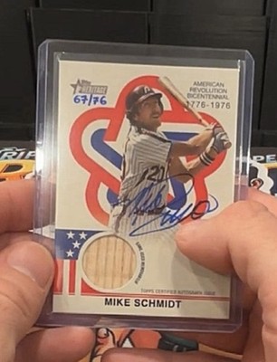 2025 Heritage High Number Mike Schmidt 67/76 Patch Auto (67/76 SPECIAL)