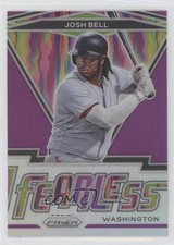 2021 Panini Prizm Fearless Purple Prizm Josh Bell #FR-19 rg5