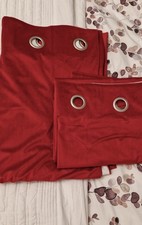 Next red Velvet Curtains - 66 inch width, x 90 inch  drop gorgeous